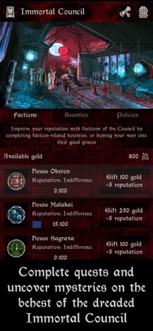 Grim Omens - Old School RPG iPhone screenshot