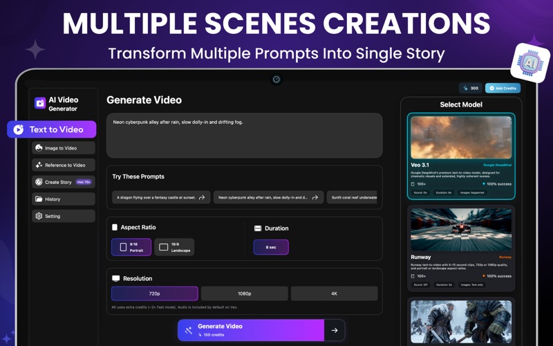 AI Video Generator & GPT Video iPhone screenshot