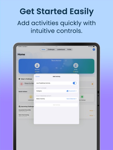 Couple Duel - Fun Task Tracker iPad screenshot