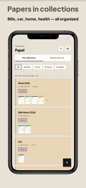 Papel: Receipt & Doc Organizer screenshot 1