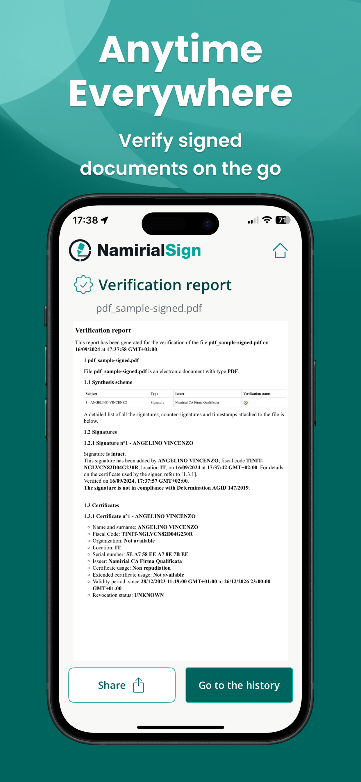 Namirial Sign