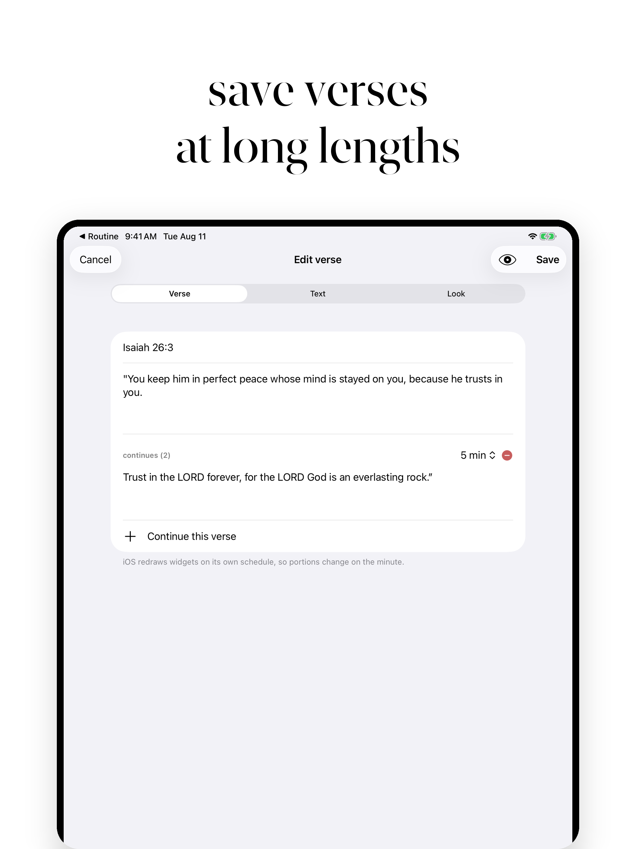 verses: custom bible widgets screenshot 9