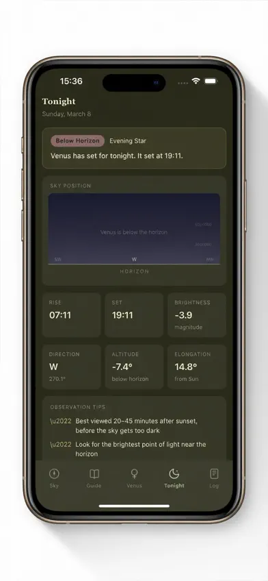 Venus Tracker screenshot 3