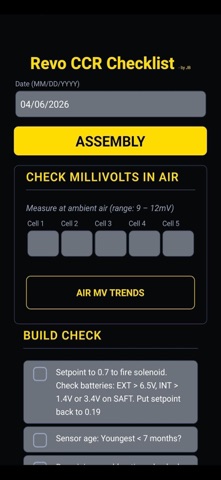 Revo CCR Checklist Screenshot 1 of 1