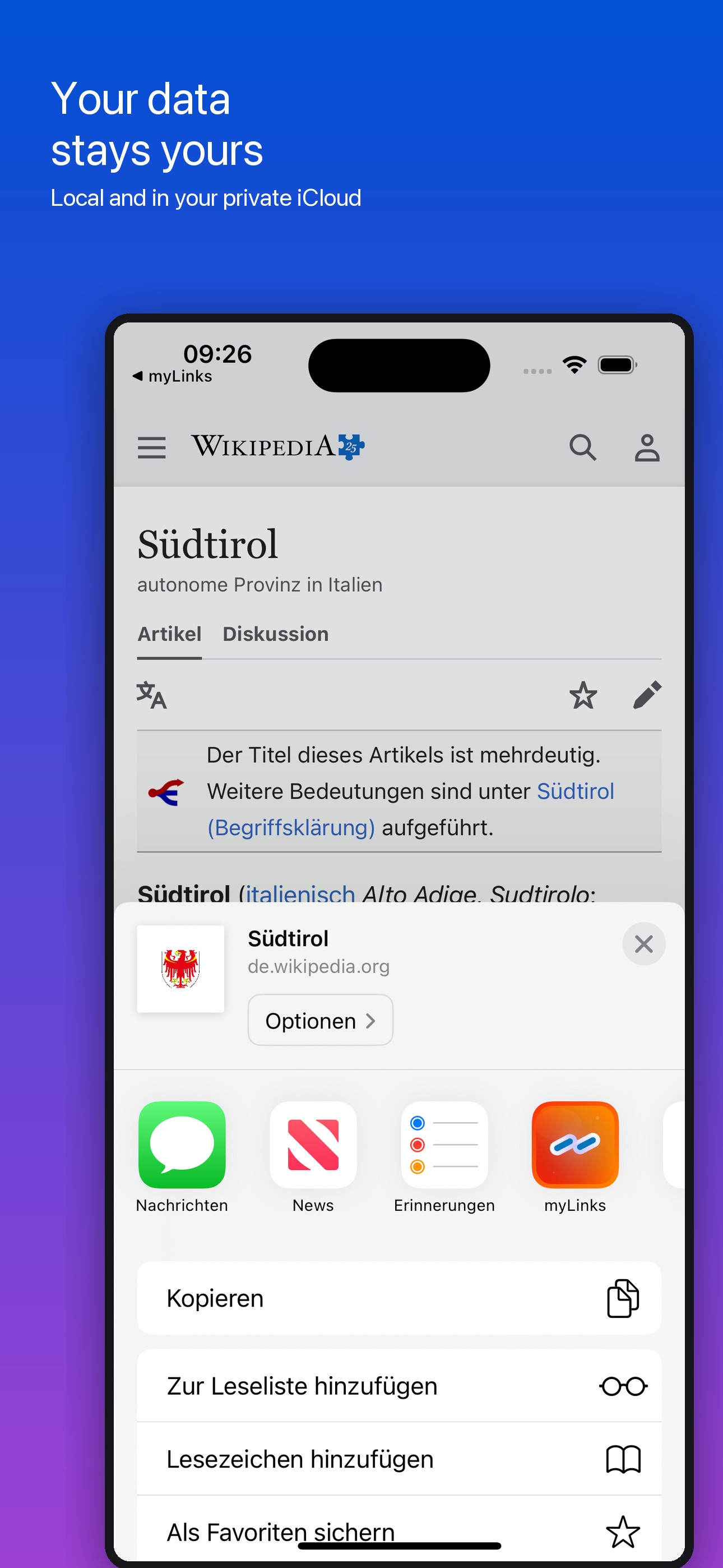 Screenshot 5 of myLinks by GellClan