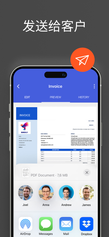 Invoice Maker ▸ Invoice Simple App Store screenshot 4