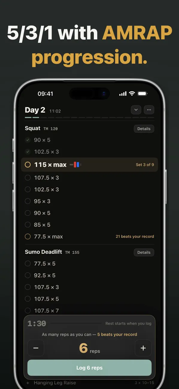 Screenshot #2 pour nSuns 531 Powerlifting