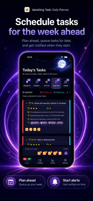 Vanishing Tasks: Daily Planner screenshot 2