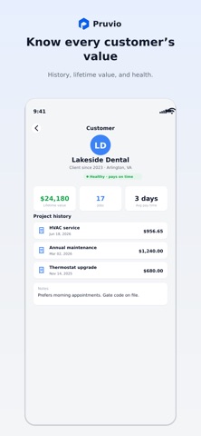 Pruvio screenshot