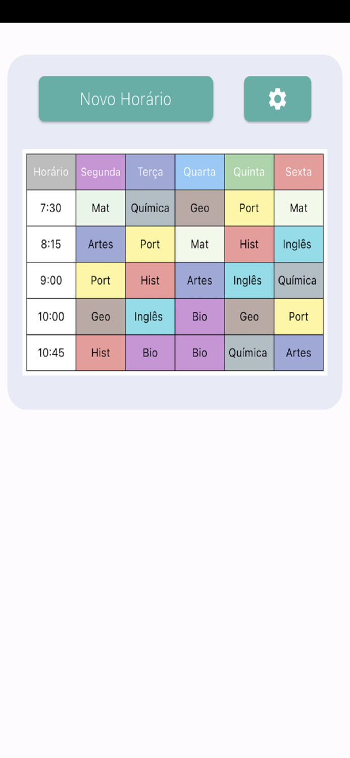 Pro School Class Schedule