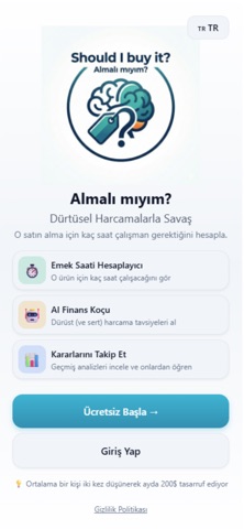 Should I Buy It? – AI Finans screenshot