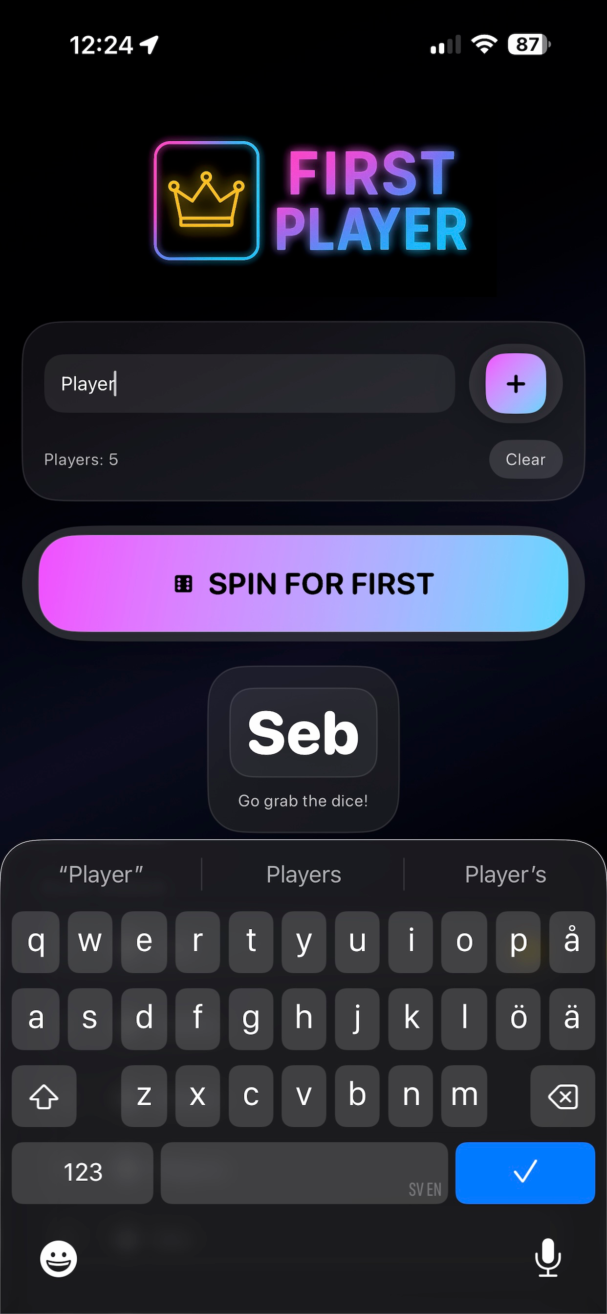 First Player BG screenshot 4