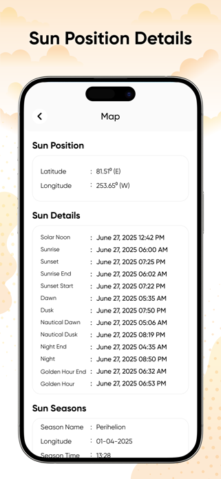 Sun Position : Location Seeker Screenshot 4 of 7