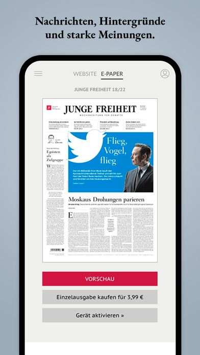 JUNGE FREIHEIT Screenshot