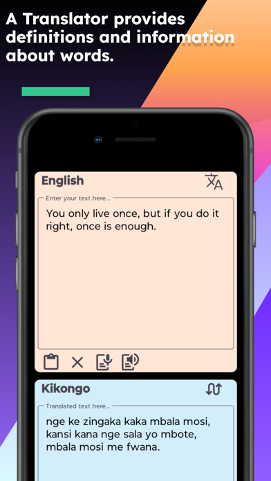 English Kikongo Translator Screenshot