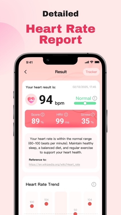 Blood Pressure APP-pulse track