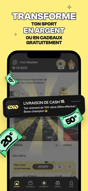 EXO, Sport = Argent + Cadeau iPhone screenshot 1
