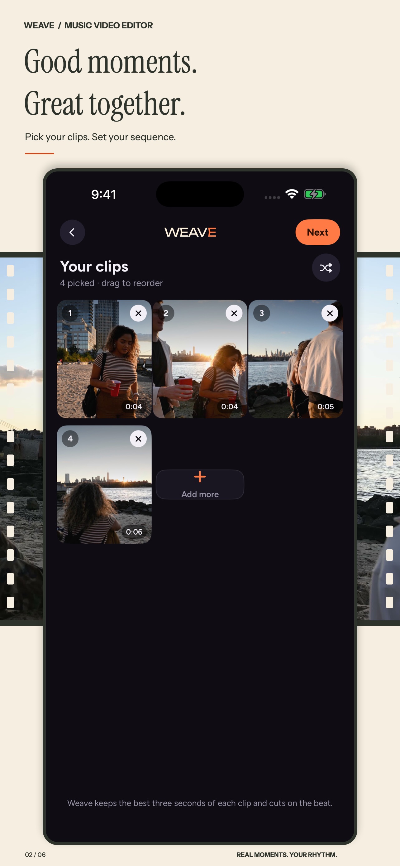 Screenshot 2 of WEAVE: Music Video Editor