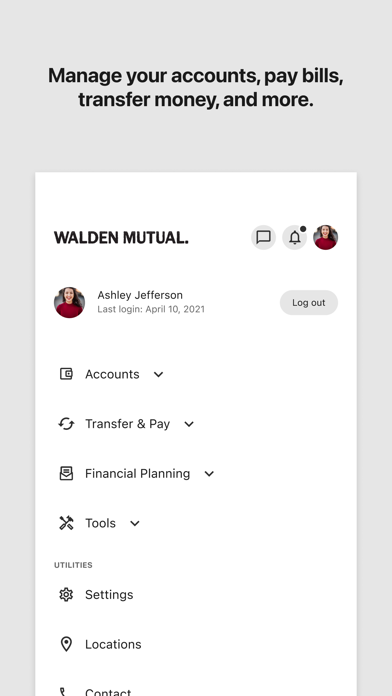 Walden Mutual Mobile Banking Screenshot