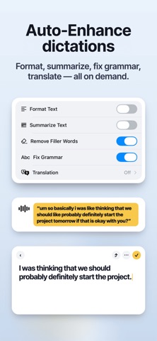 VoiceKey: AI Voice Keyboard iPhone screenshot