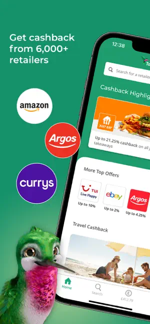 TopCashback: Cashback & Offers iPhone screenshot 1