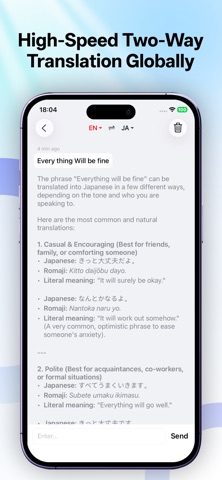 Transora: AI Translate & Voice iPhone screenshot