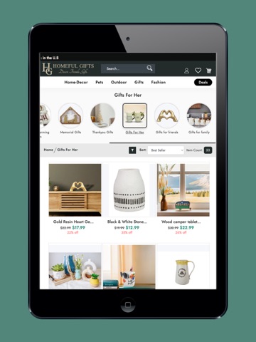 Homeful Gifts iPad screenshot