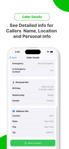 Who Call Pro iPhone screenshot