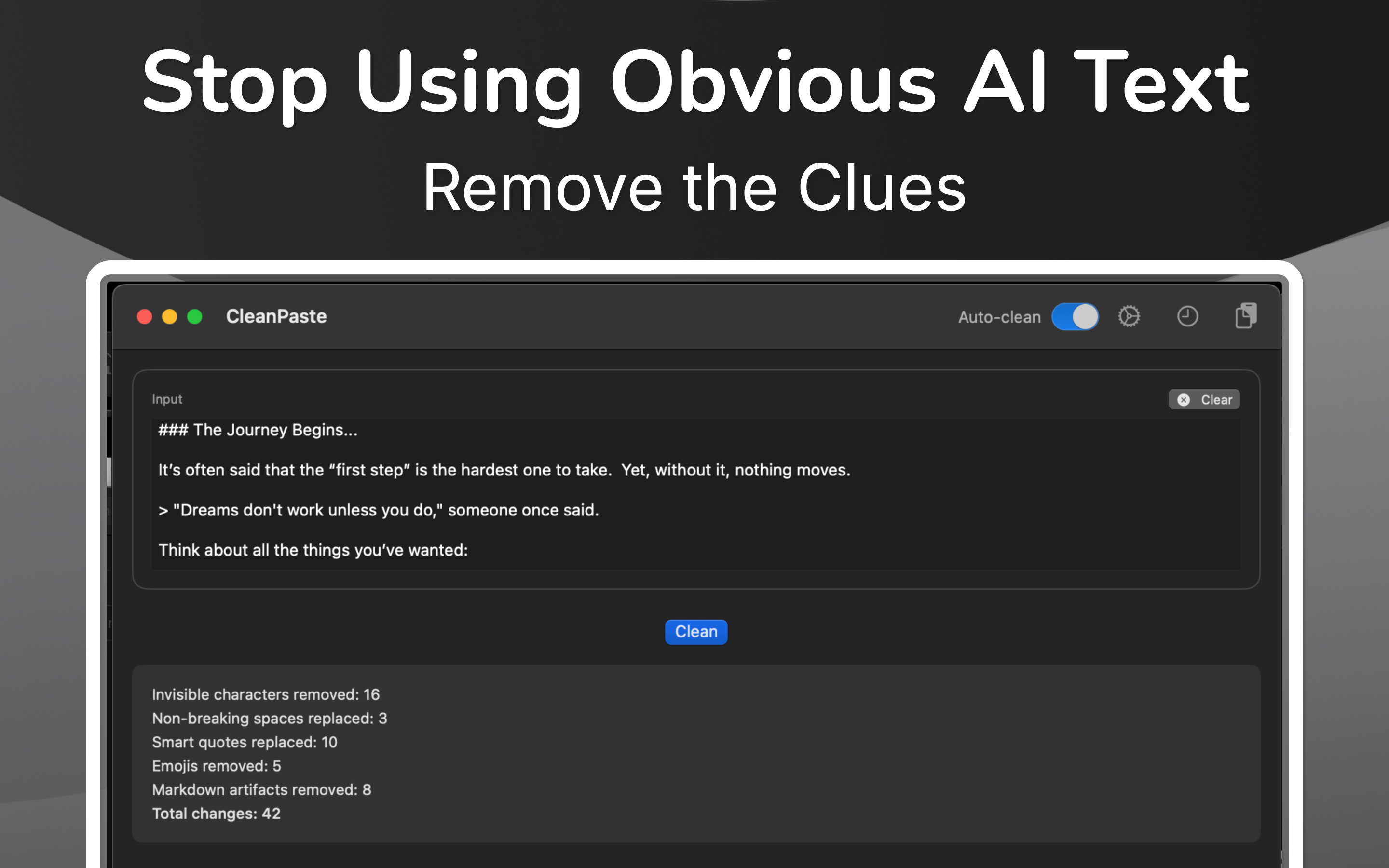 Clean Paste - Invisible Text screenshot 9