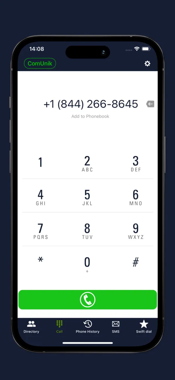 Screenshot #3 pour ComUnik Softphone