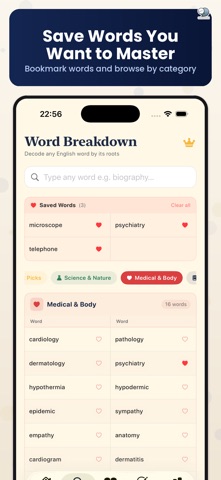 Vocab Roots by ChatStick iPhone screenshot