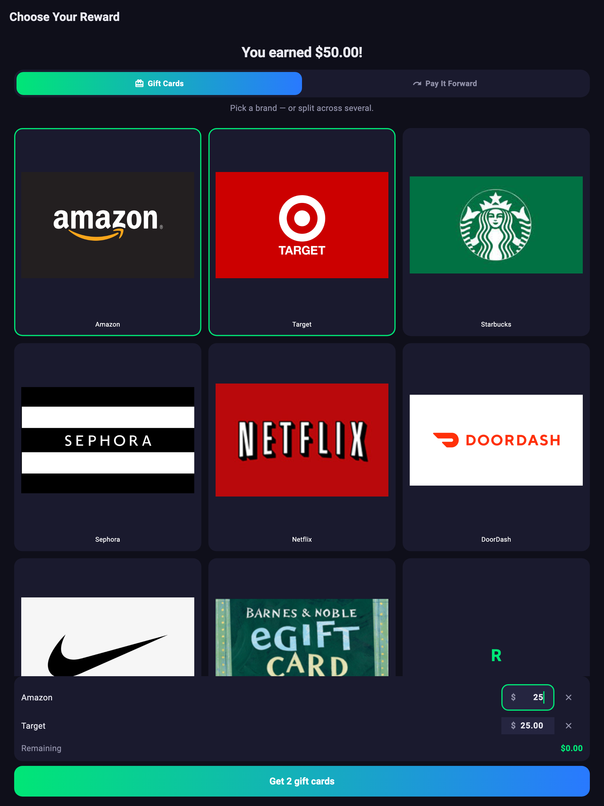 Gfit Cards screenshot 14