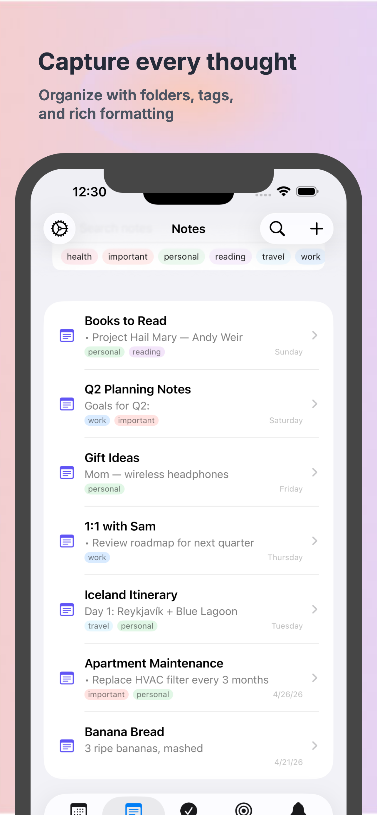 NoteThing Planner
