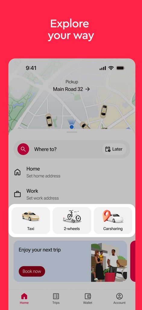 Freenow by Lyft - taxi & more - 多彩なモビリティ