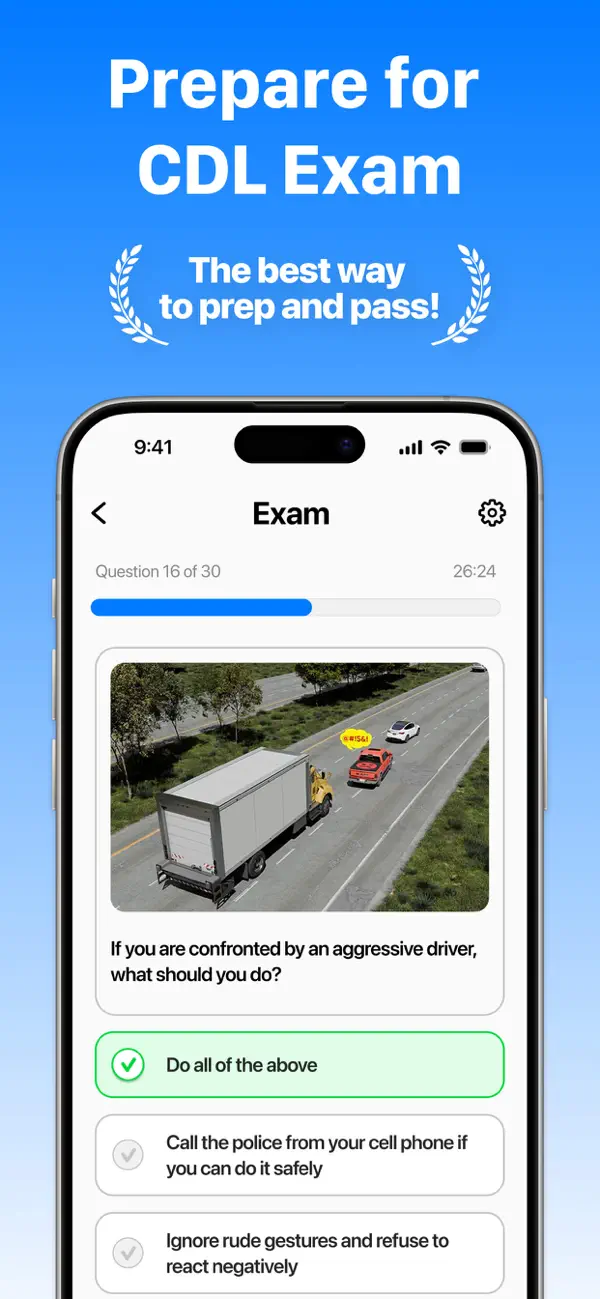 Screenshot #1 pour CDL Prep Test 2026