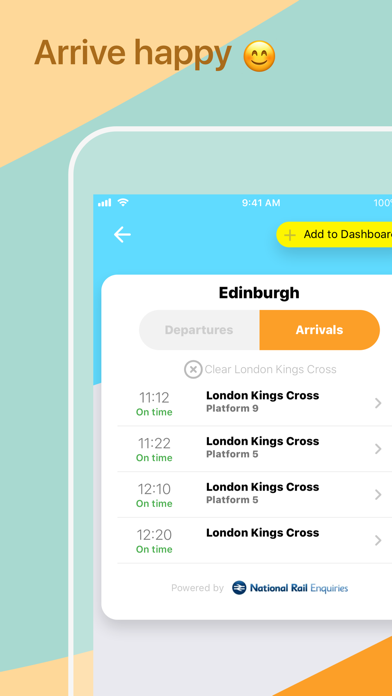 myTrains Train times Screenshot