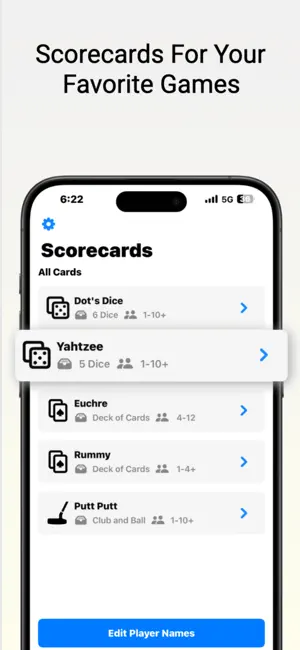 Classic Scorecards screenshot 1