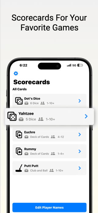 Classic Scorecards Screenshot 1 of 5