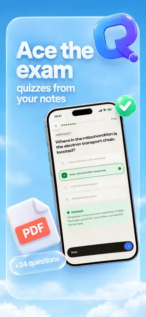 Quibly: AI Quiz & Flashcards screenshot 1