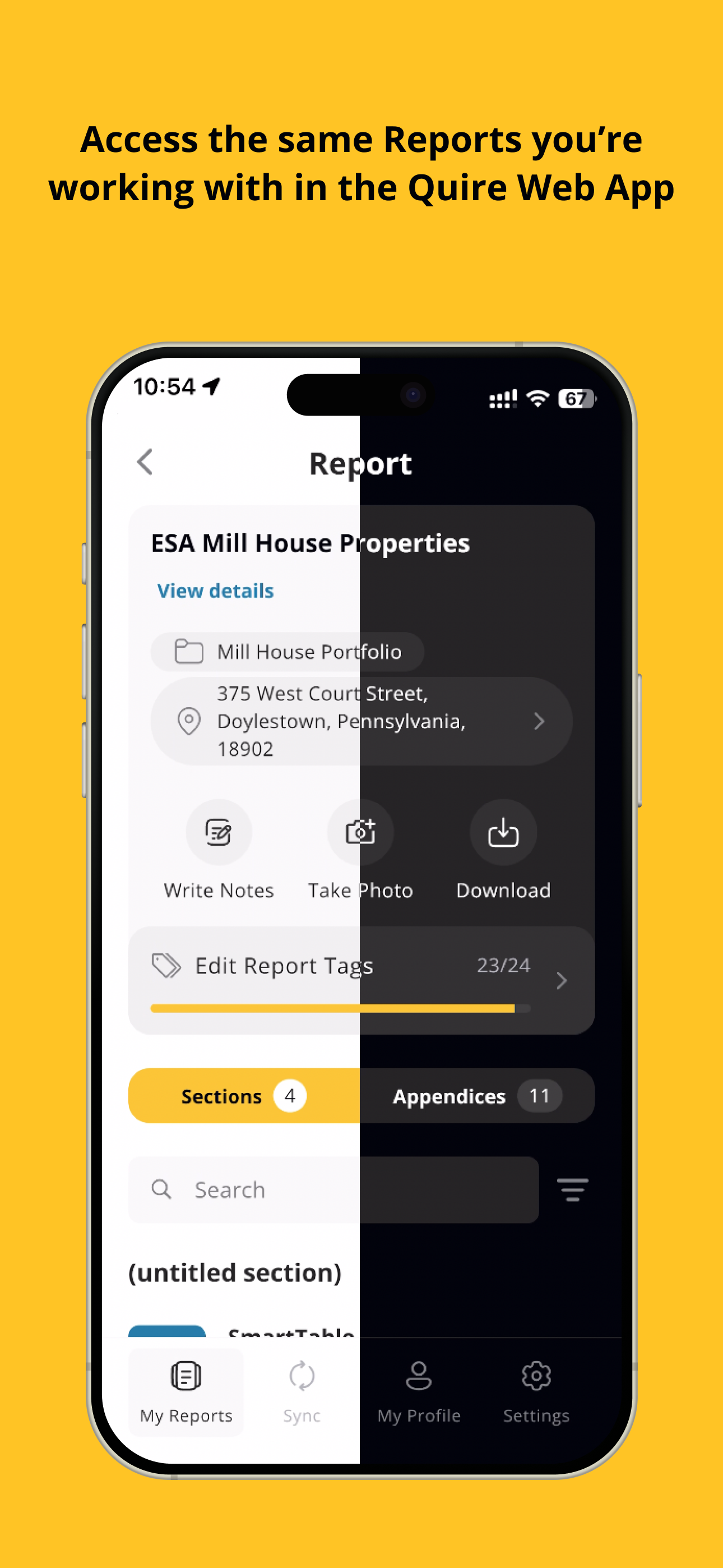Quire Mobile Reports