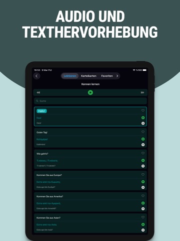 Griechisch einfach lernen iPad screenshot