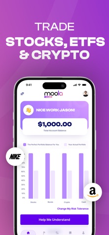 Moola Invest: Easier Investing iPhone screenshot