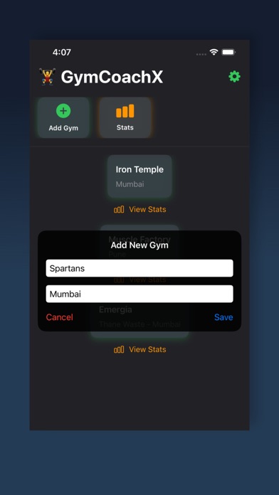 GymCoachX Screenshot