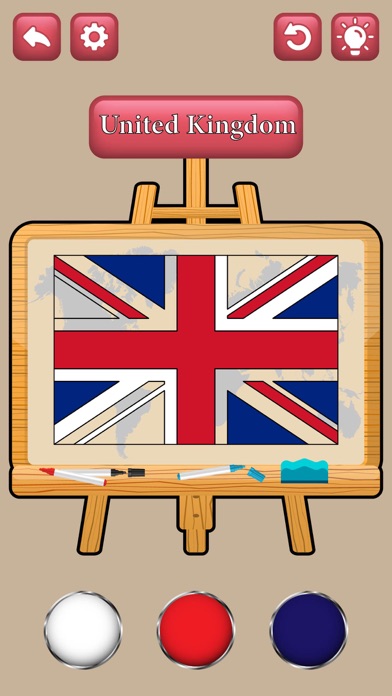 Flag Painters Puzzle 3D Screenshot