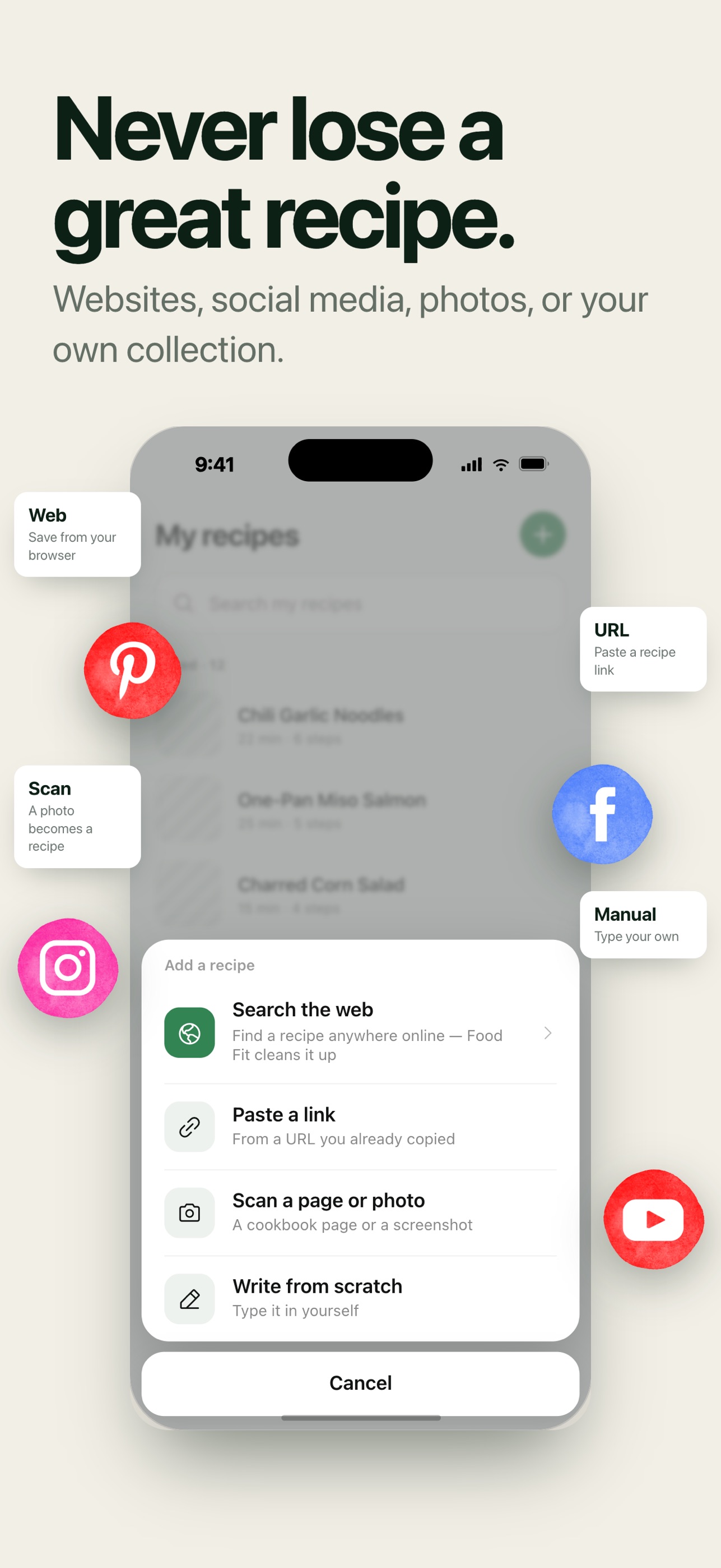 Screenshot 1 of Recipe Organizer - Food Fit