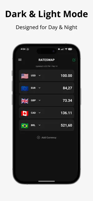 RateSwap Multicurrency Tracker screenshot 3