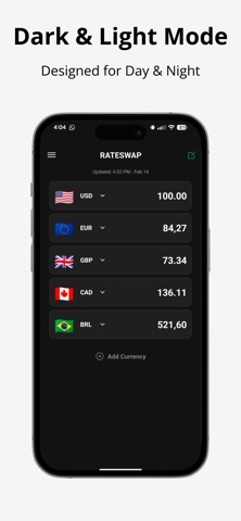 RateSwap Multicurrency Tracker Screenshot 3 of 4