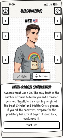 Millennials: Life Simulator iPhone screenshot