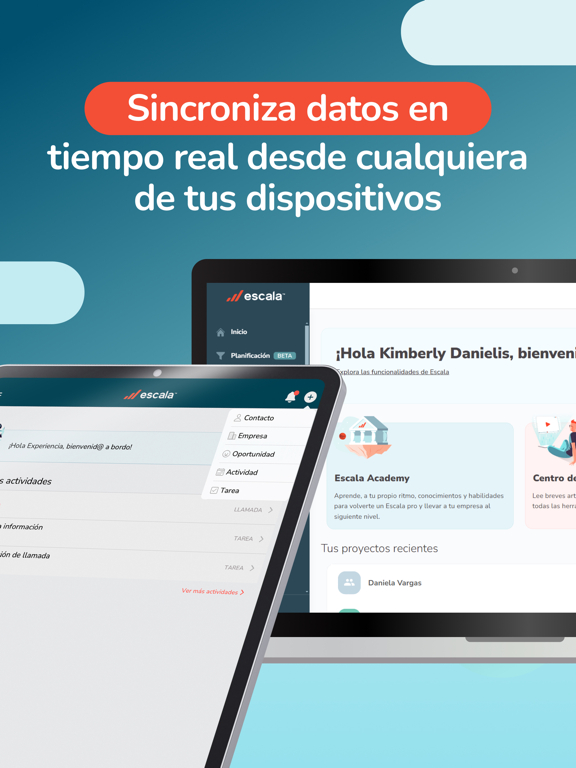 Escala CRM Next iPad screenshot