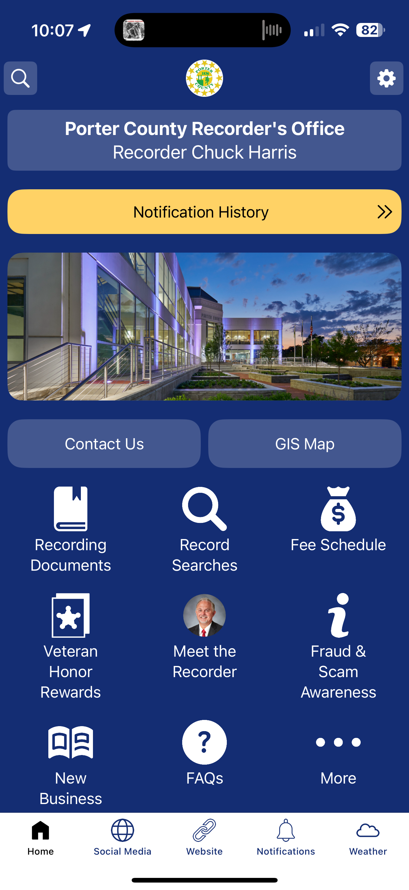 Porter County Recorder IN